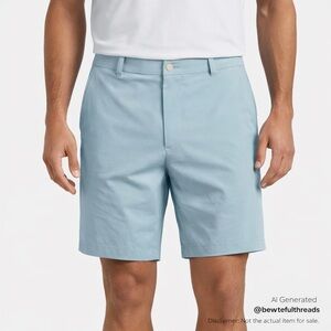 Peter Millar Size 38 Blue Golf Shorts Performance Coastal Preppy